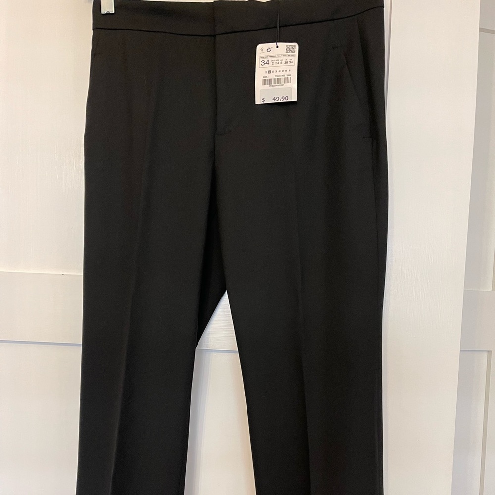 NWT Zara Woman Black Dress Pants Size 34 (US Size 2)